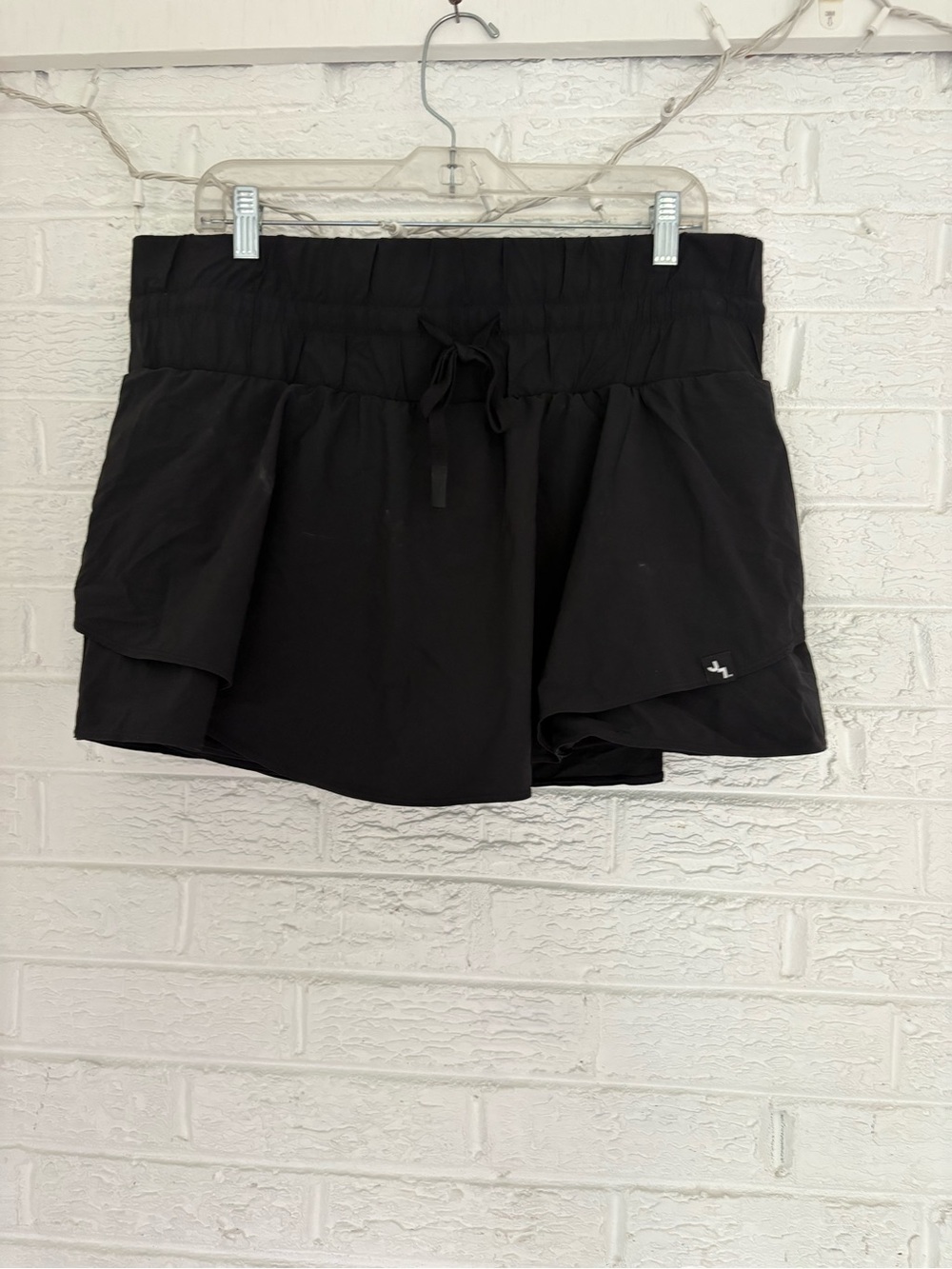 JoyLab Black Layered Athletic Shorts with Drawstring Waist